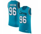 Carolina Panthers #96 Wes Horton Limited Blue Rush Player Name & Number Tank Top Football Jersey