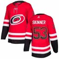 Carolina Hurricanes #53 Jeff Skinner Authentic Red Drift Fashion NHL Jersey