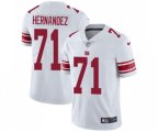 New York Giants #71 Will Hernandez White Vapor Untouchable Limited Player Football Jersey