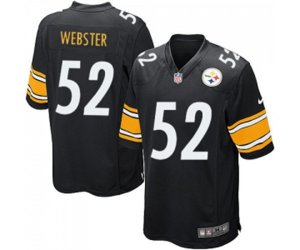 Pittsburgh Steelers #52 Mike Webster Game Black Team Color Football Jersey