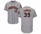 Houston Astros Josh James Grey Road Flex Base Authentic Collection Baseball Player Jersey