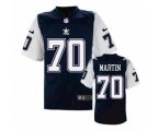 Dallas Cowboys #70 Zack Martin Throwback Blue jerseys