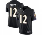 Baltimore Ravens #12 Jaleel Scott Black Alternate Vapor Untouchable Limited Player Football Jersey