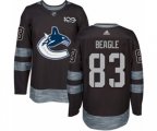 Vancouver Canucks #83 Jay Beagle Authentic Black 1917-2017 100th Anniversary NHL Jersey