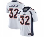 Denver Broncos #32 Andy Janovich White Vapor Untouchable Limited Player Football Jersey