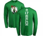Boston Celtics #17 John Havlicek Kelly Green Backer Long Sleeve T-Shirt