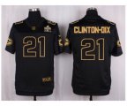 Green Bay Packers #21 Ha Ha Clinton-Dix Black Pro Line Gold Collection Jersey