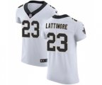 New Orleans Saints #23 Marshon Lattimore White Vapor Untouchable Elite Player Football Jersey