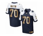 Dallas Cowboys #70 Zack Martin Limited Navy Gold Throwback Alternate NFL Jersey