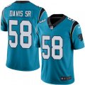 Carolina Panthers #58 Thomas Davis Limited Blue Rush Vapor Untouchable NFL Jersey