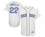 Boston Red Sox #22 Rick Porcello Authentic White 2016 Father's Day Fashion Flex Base Baseball Jersey
