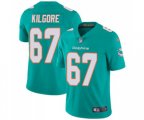Miami Dolphins #67 Daniel Kilgore Aqua Green Team Color Vapor Untouchable Limited Player Football Jersey