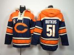 nike nfl jerseys chicago bears #51 butkus orange-blue[pullover hooded sweatshirt]