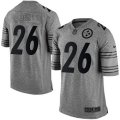 Pittsburgh Steelers #26 Le'Veon Bell Limited Gray Gridiron NFL Jersey