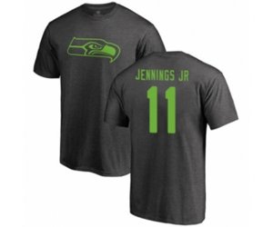Seattle Seahawks #11 Gary Jennings Jr. Ash One Color T-Shirt