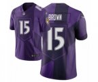 Baltimore Ravens #15 Marquise Brown Limited Purple City Edition Football Jersey