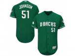 Arizona Diamondbacks #51 Randy Johnson Green Celtic Flexbase Authentic Collection MLB Jersey