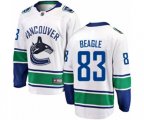 Vancouver Canucks #83 Jay Beagle Fanatics Branded White Away Breakaway NHL Jersey