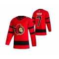 Ottawa Senators #7 Brady Tkachuk Red 2020-21 Reverse Retro Alternate Hockey Jersey