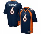 Denver Broncos #6 Colby Wadman Game Navy Blue Alternate Football Jersey