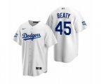 Los Angeles Dodgers Matt Beaty White 2020 World Series Champions Replica Jersey