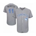 Toronto Blue Jays #11 Bo Bichette Authentic Gray 2016 Father's Day Fashion Flex Base Baseball Player Jersey