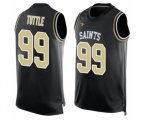 New Orleans Saints #99 Shy Tuttle Limited Black Player Name & Number Tank Top Football Jersey