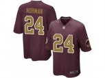 Washington Redskins #24 Josh Norman Game Burgundy Red Gold Number Alternate 80TH Anniversary NFL Jersey