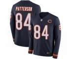 Chicago Bears #84 Cordarrelle Patterson Limited Navy Blue Therma Long Sleeve Football Jersey