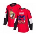 Ottawa Senators #63 Tyler Ennis Authentic Red USA Flag Fashion Hockey Jersey