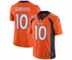 Denver Broncos #10 Emmanuel Sanders Orange Team Color Vapor Untouchable Limited Player Football Jersey