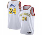 Golden State Warriors #24 Rick Barry Authentic White Hardwood Classics Basketball Jersey - San Francisco Classic Edition