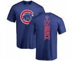 MLB Nike Chicago Cubs #17 Mark Grace Royal Blue Backer T-Shirt