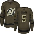 New Jersey Devils #5 Dalton Prout Authentic Green Salute to Service NHL Jersey