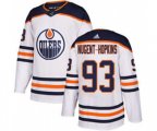 Edmonton Oilers #93 Ryan Nugent-Hopkins White Road Stitched Hockey Jersey