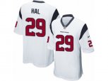 Houston Texans #29 Andre Hal Game White NFL Jersey