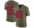 San Francisco 49ers #85 George Kittle Limited Olive 2017 Salute to Service Football Jersey