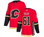 Calgary Flames #61 Brett Kulak Authentic Red Home Hockey Jersey
