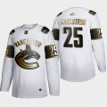 Vancouver Canucks #25 Jacob Markstrom Adidas White Golden Edition Limited Stitched NHL Jersey