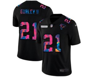 Atlanta Falcons #21 Todd Gurley II Multi-Color Black 2020 NFL Crucial Catch Vapor Untouchable Limited Jersey