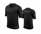 Los Angeles Rams #89 Aaron Donald Black 2020 Salute to Service Limited Jersey