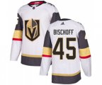 Vegas Golden Knights #45 Jake Bischoff Authentic White Away NHL Jersey