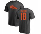 Denver Broncos #18 Peyton Manning Ash One Color T-Shirt