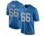Detroit Lions #66 Joe Dahl Game Blue Alternate Football Jersey