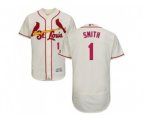 St. Louis Cardinals #1 Ozzie Smith Cream Flexbase Authentic Collection Stitched Baseball Jersey