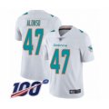 Miami Dolphins #47 Kiko Alonso White Vapor Untouchable Limited Player 100th Season Football Jersey
