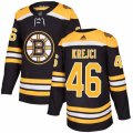 Boston Bruins #46 David Krejci Premier Black Home NHL Jersey
