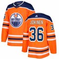 Edmonton Oilers #36 Jussi Jokinen Premier Orange Home NHL Jersey