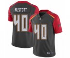 Tampa Bay Buccaneers #40 Mike Alstott Limited Gray Inverted Legend Football Jersey