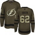 Tampa Bay Lightning #62 Andrej Sustr Authentic Green Salute to Service NHL Jersey